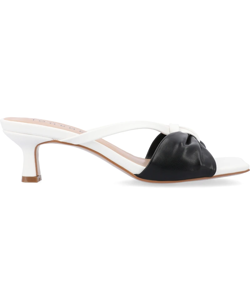 Journee Collection Women's Starling Kitten Heel Dress Sandals