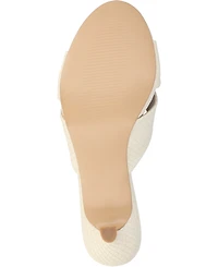 Journee Collection Women's Berkly Slip-On Kitten Heel Sandals