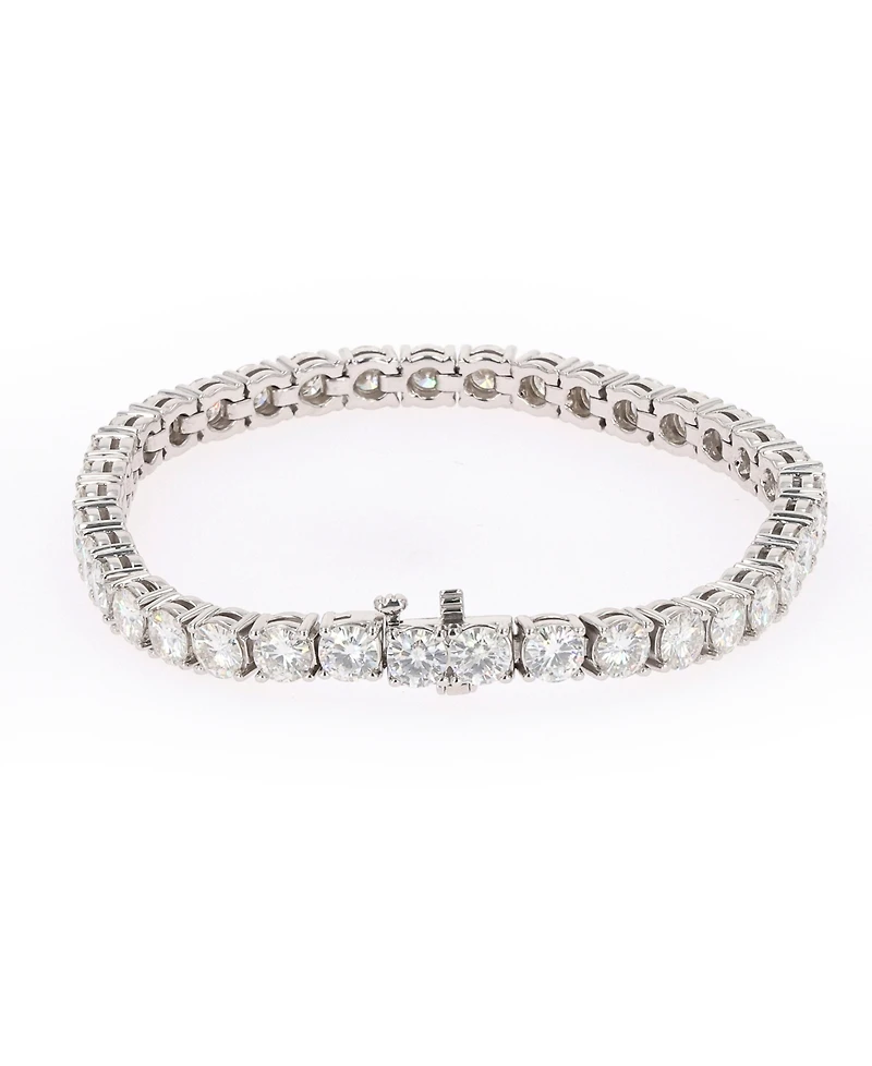 Charles & Colvard Moissanite Tennis Bracelet (12 1/5 ct. t.w. Diamond Equivalent) in Sterling Silver