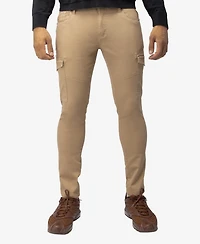 X-Ray Men's Slim Fit Commuter Chino Pant with Cargo Pockets