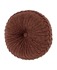 J Queen New York Harvest Moon Tufted Decorative Pillow, 15" Round