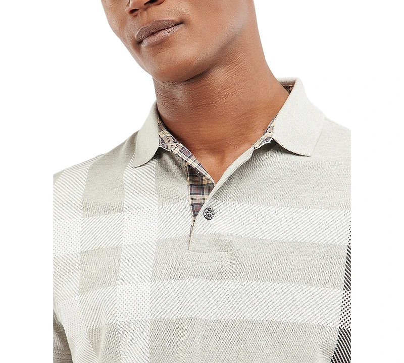 Barbour Men's Blaine Oversized Tartan-Print Polo