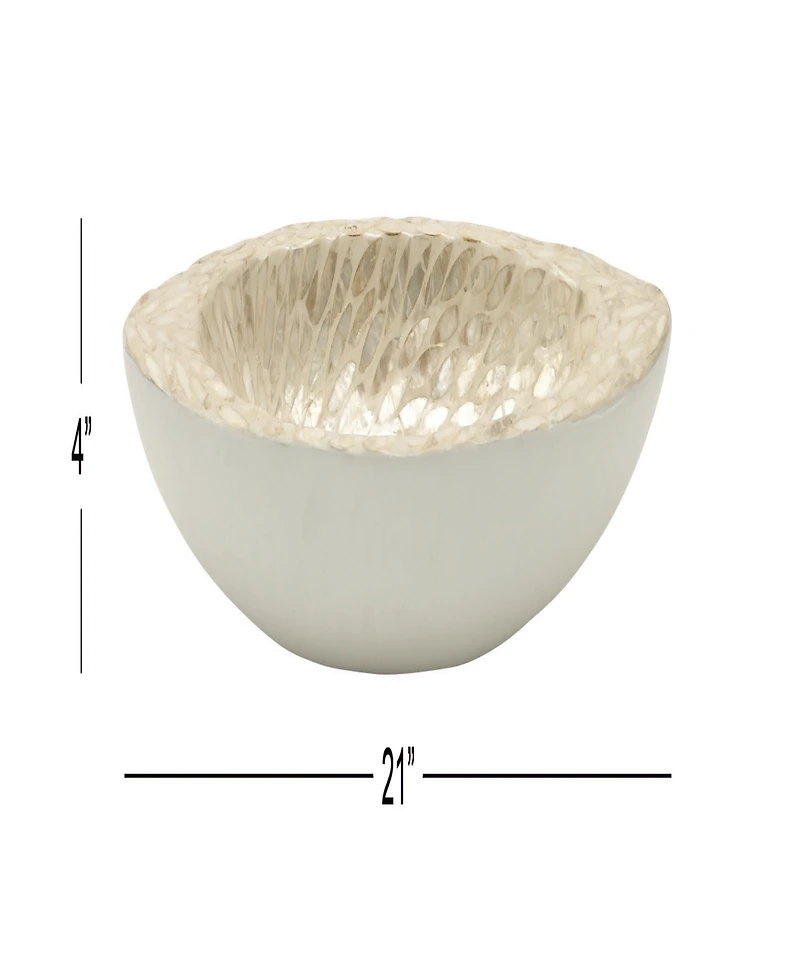 Rosemary Lane Mother of Pearl Tray, 21" x 8" x 4"