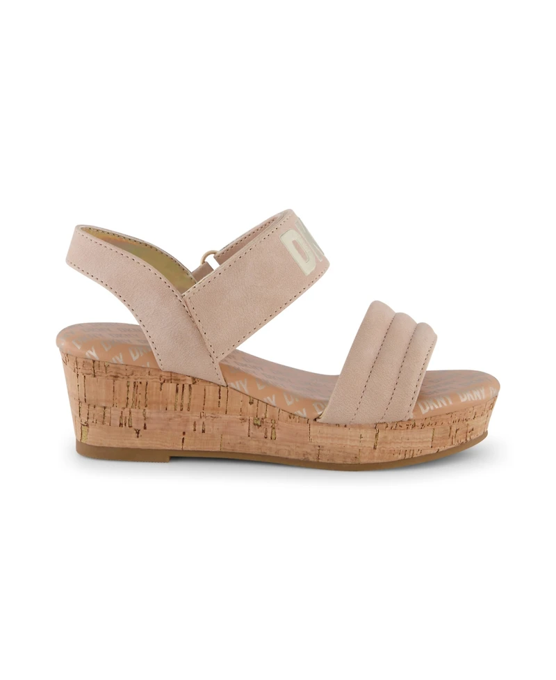 Dkny Big Girls Open Toe Wedge Sandals