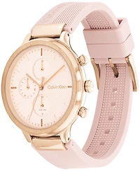 Calvin Klein Women's Multifunction Pink Silicone Strap Watch 38mm