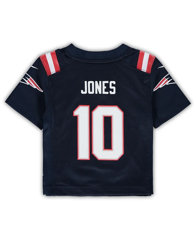 Infant Boys and Girls Nike Mac Jones Navy New England Patriots Game Jersey
