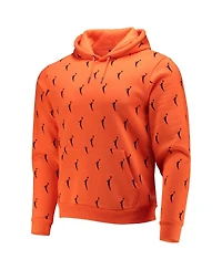 Men's The Wild Collective Orange Wnba Allover Logowoman Pullover Hoodie