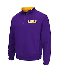 Men's Colosseum Purple Lsu Tigers Big and Tall Tortugas Quarter-Zip Jacket