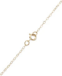 Crystal Pave Cross 18" Pendant Necklace in 10k Gold