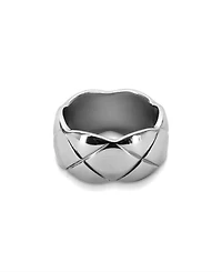 Oma The Label Nneoma 1/2" Ring in White Gold- Plated Brass