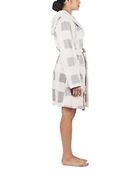 MeMoi Women's Plaid Plush Robe