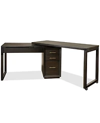 Prelude 56" Wood Swivel Lift Top L-shaped Desk