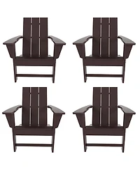 WestinTrends Modern Outdoor Folding Adirondack Chair (Set of 4)