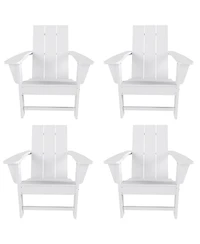 WestinTrends Modern Outdoor Folding Adirondack Chair (Set of 4)