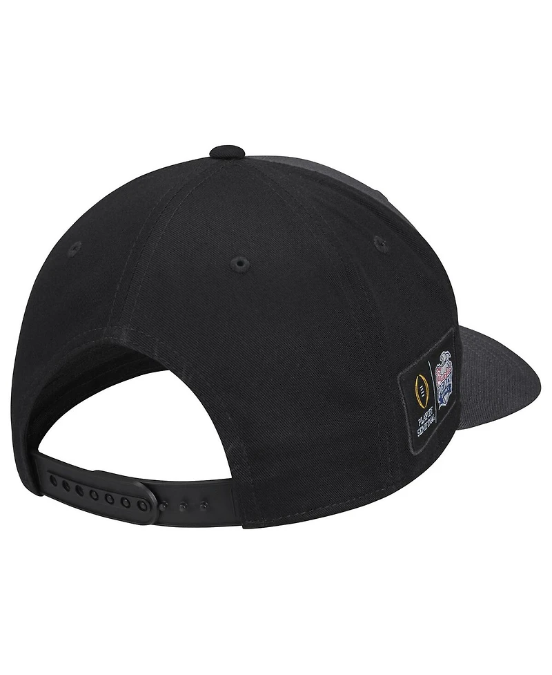 Men's Nike Black Georgia Bulldogs College Football Playoff 2022 Peach Bowl Champions Locker Room CL99 Adjustable Hat