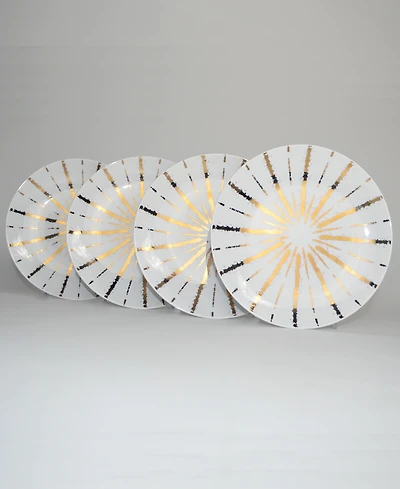 Euro Ceramica Luminaire Salad Plates, Set of 4