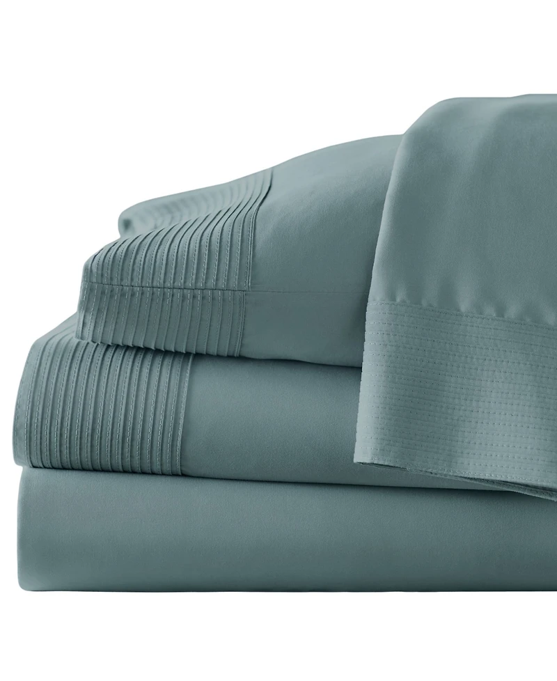 Southshore Fine Linens Classy Pleated 21" Extra deep, Pocket Sheet Set