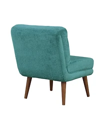 Lifestyle Solutions 31.9" Wood, Steel, Foam and Polyester Darcy Armless Accent Chair