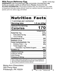 Betsy Ann Chocolates Chocolate Easter Egg Assortment Set, 12 Piece