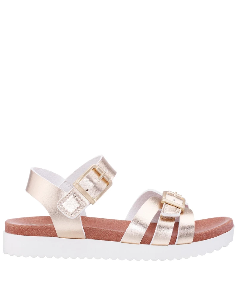 Nina Little Girls Lacey Season Fastening Strap Sandals