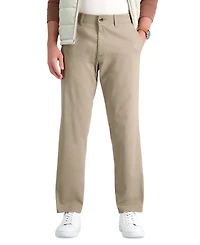 Haggar Men's Life Khaki Straight Fit Comfort Pant