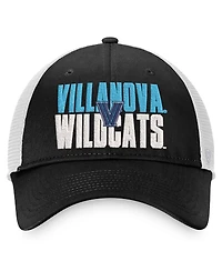 Men's Top of the World Black, White Villanova Wildcats Stockpile Trucker Snapback Hat