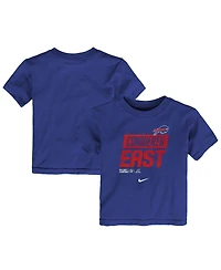 Toddler Boys and Girls Nike Royal Buffalo Bills 2022 Afc East Division Champions Locker Room Trophy Collection T-shirt