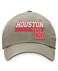 Men's Top of the World Khaki Houston Cougars Slice Adjustable Hat