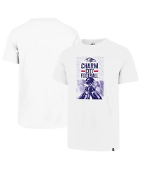 Men's '47 Brand White Baltimore Ravens Charm City Football T-shirt