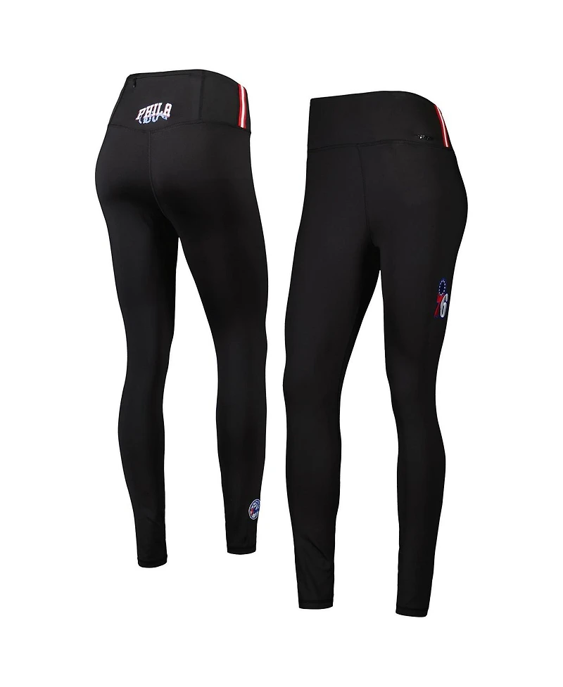 Women's Pro Standard Black Philadelphia 76ers Classics Lux Leggings