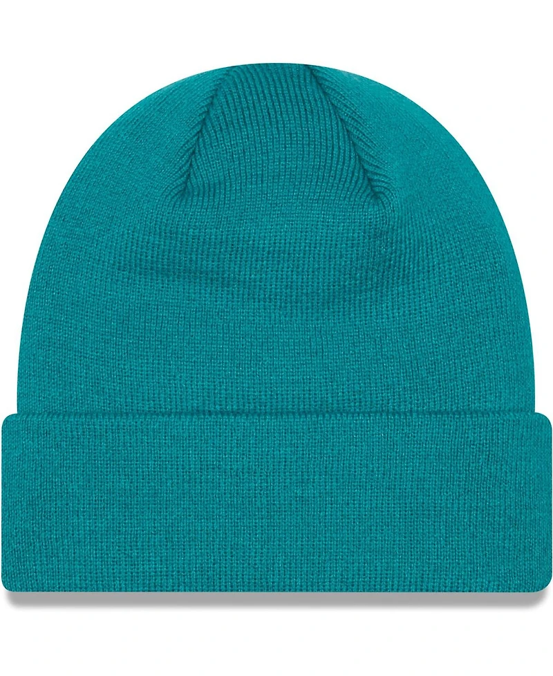 Men's New Era Turquoise Manchester United Seasonal Cuffed Knit Hat