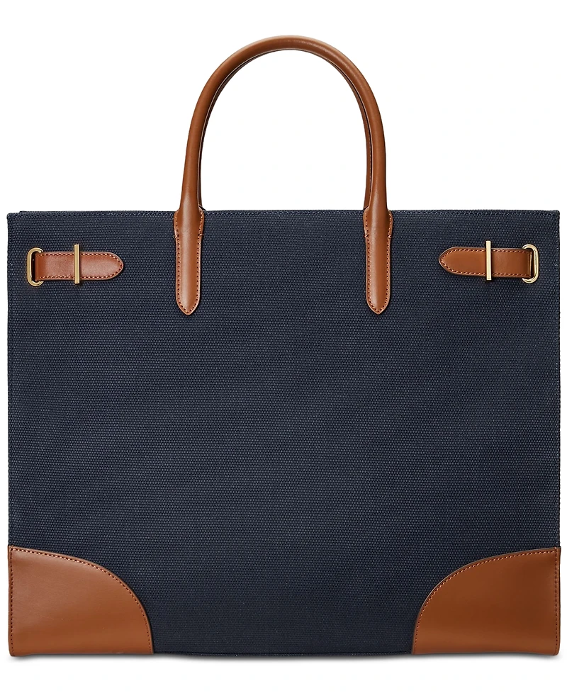 Lauren Ralph Canvas Extra-Large Devyn Tote Bag