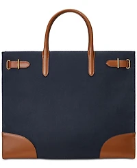 Lauren Ralph Canvas Extra-Large Devyn Tote Bag