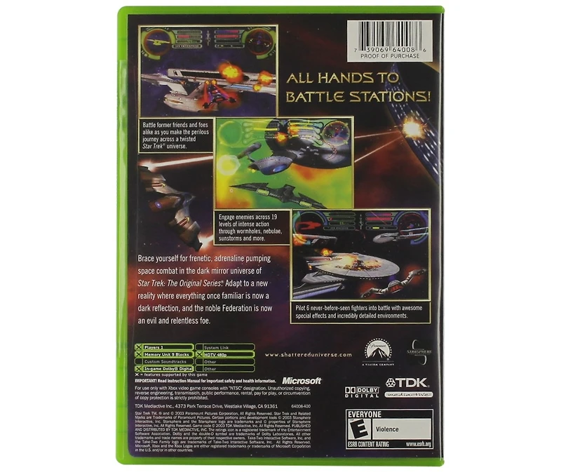 Tdk Star Trek: Shattered Universe - Microsoft Xbox