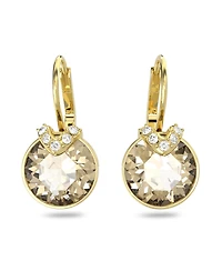 Swarovski Crystal Round Cut Bella V Drop Earrings