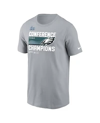 Men's Nike Gray Philadelphia Eagles 2022 Nfc Champions Trophy Collection T-shirt