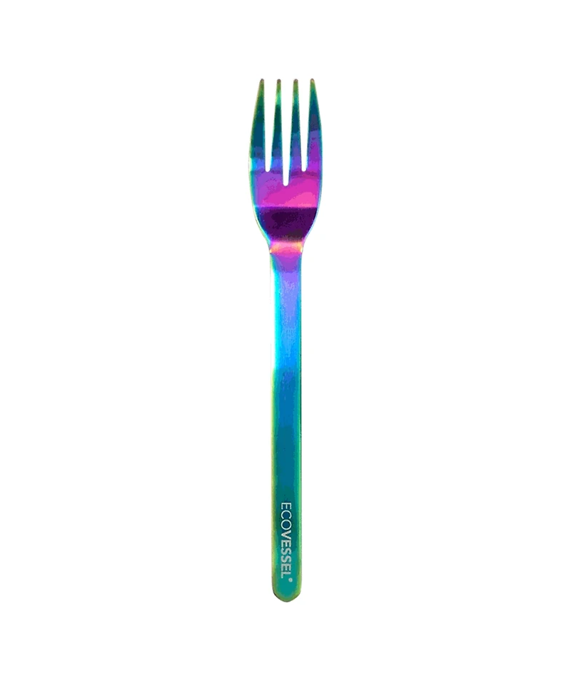 EcoVessel Stainless Steel Utensil 8 Piece Set with Travel Pouch