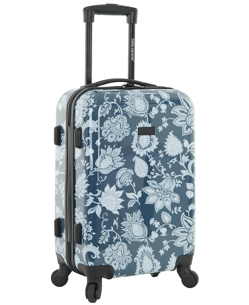 Bella Caronia 3 Piece Rolling Hardside Luggage Set with 4 Wheel Spinners