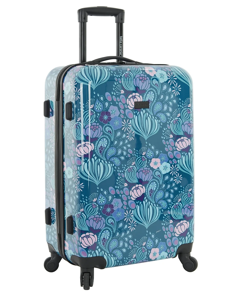 Bella Caronia 3 Piece Rolling Hardside Luggage Set with 4 Wheel Spinners