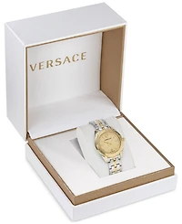 Versace Women's Swiss Greca Time Two-Tone Stainless Steel Bracelet Watch 35mm
