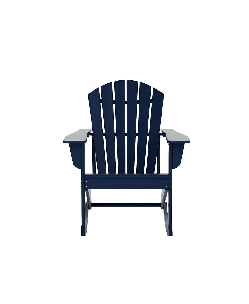 Outdoor Patio Poly Adirondack Rocking Chair Rocker