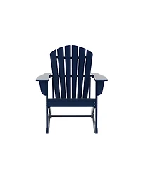 Outdoor Patio Poly Adirondack Rocking Chair Rocker