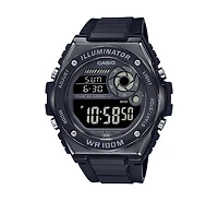 Casio Men's Digital Black Resin Watch 50.7mm, MWD100HB-1BV