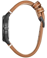 Citizen Eco-Drive Men's Disney Mickey Mouse Brown Leather Strap Watch 43mm