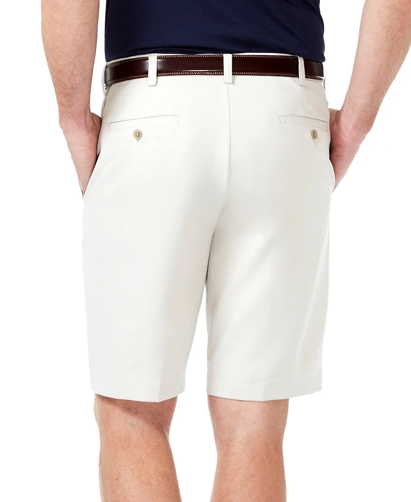 Haggar Men's Cool 18 Pro Flat Front Classic-Fit 9.5" Shorts