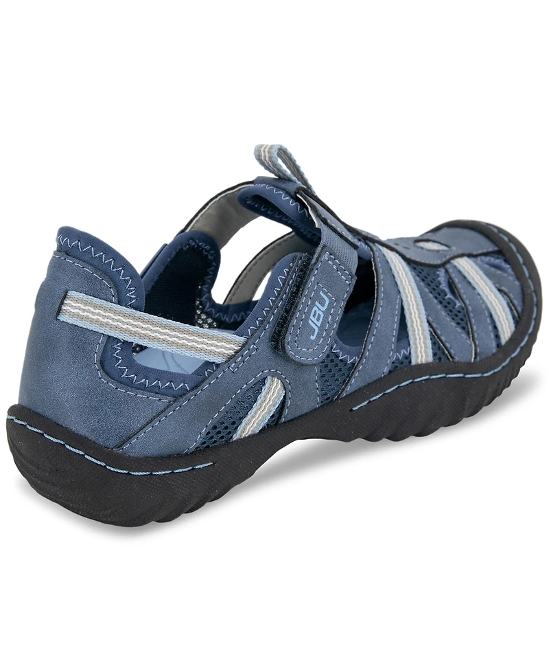 Jbu Women's Regional Water-Ready Strappy Sandal Flats