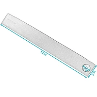 13-Inch Outdoor Curtain Tiebacks with Buttons - Spun Polyester with Resin Buttons - 2-Pack - Blue