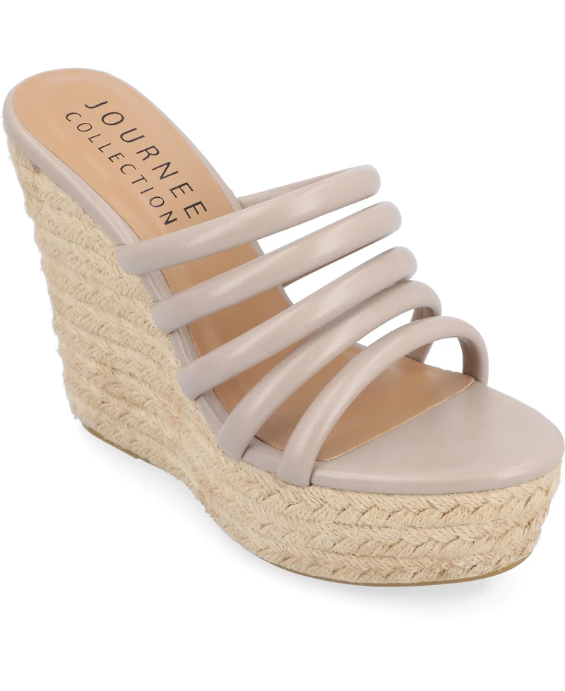 Journee Collection Women's Cynthie Platform Wedge Sandals