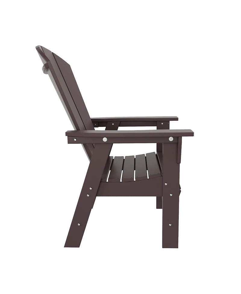 WestinTrends Outdoor Patio Adirondack Dining Chair Weather Resistant