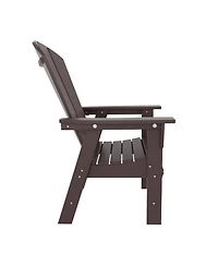 WestinTrends Outdoor Patio Adirondack Dining Chair Weather Resistant